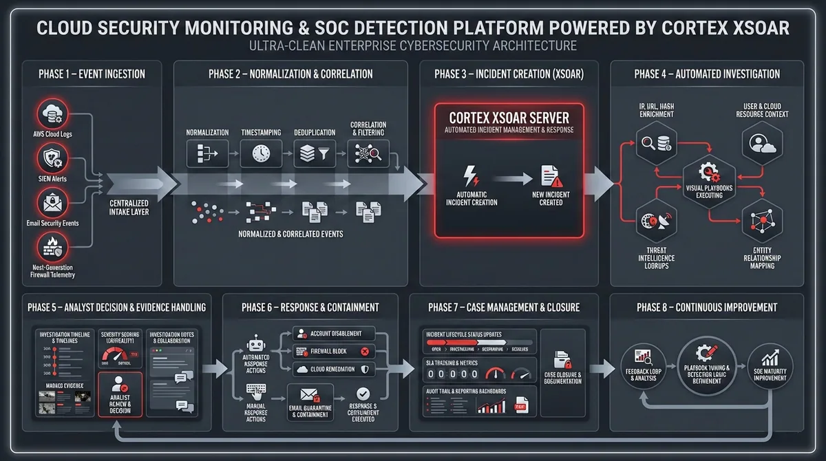 Modern SOC Architecture: Cortex XSOAR + SIEM + XDR