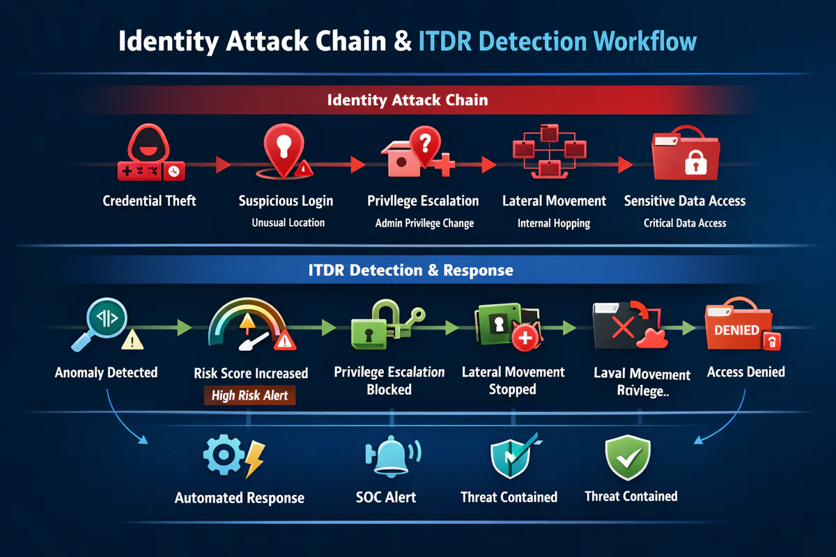 Identity Attack Chain & ITDR Detection Workflow