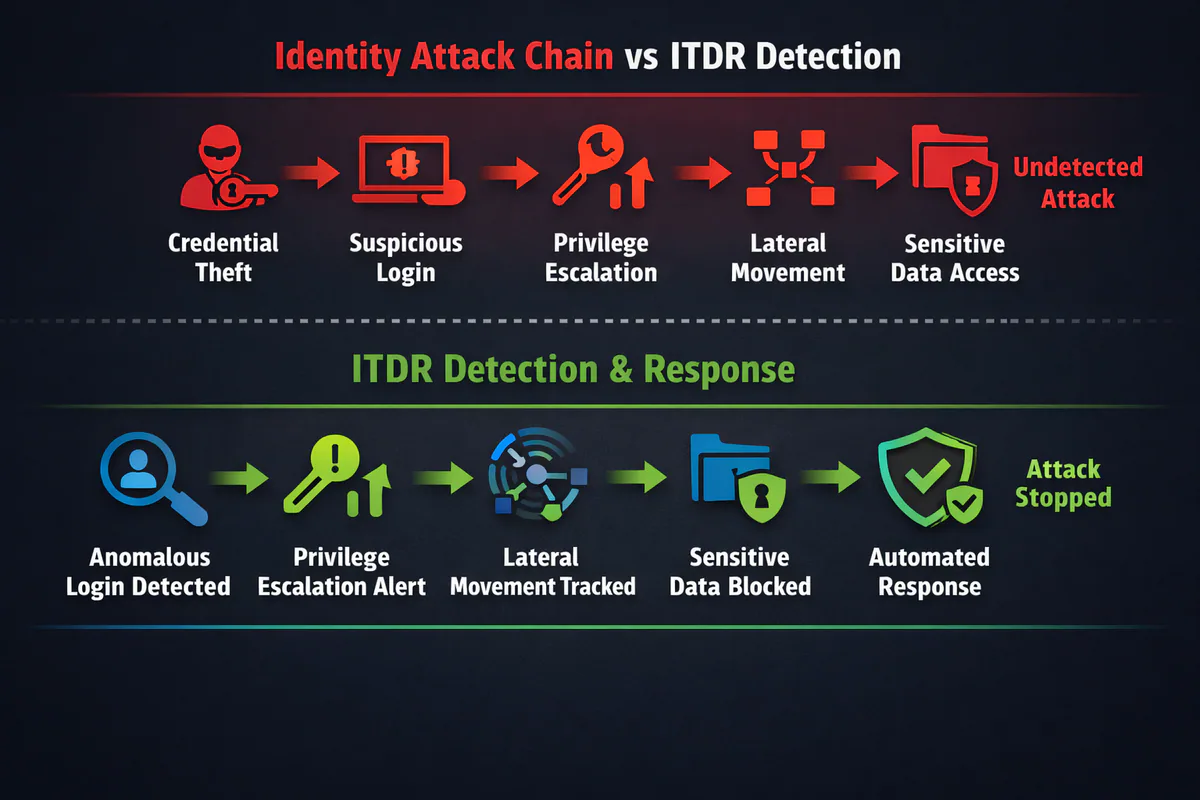 Identity Attack Chain vs ITDR Detection