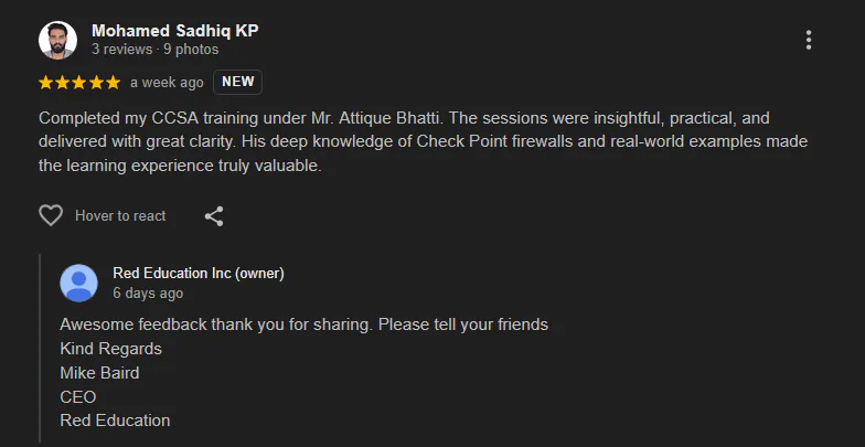 Original learner feedback source 11