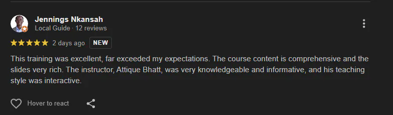 Original learner feedback source 6